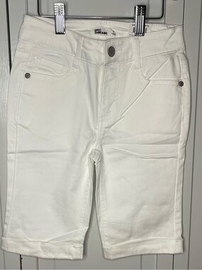 Epic Threads White Cropped Denim Bermuda Shorts